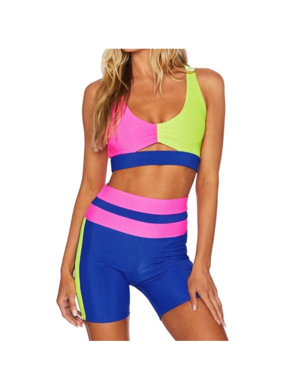 Beach Riot Samantha Short in Electric Beach